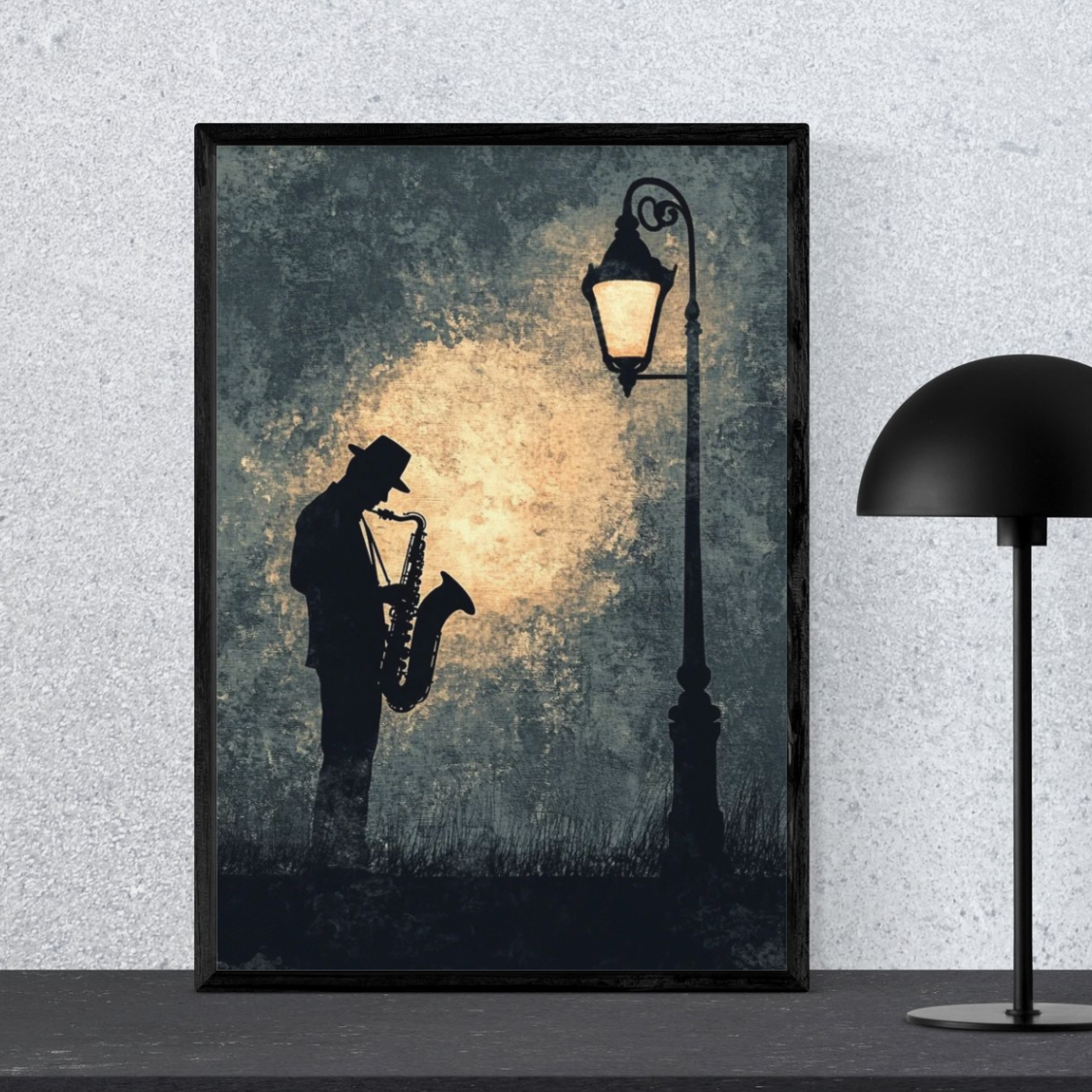 The Man With The Nostalgic Tune Of Saxophone & Hat